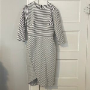Striped Black and White Dress